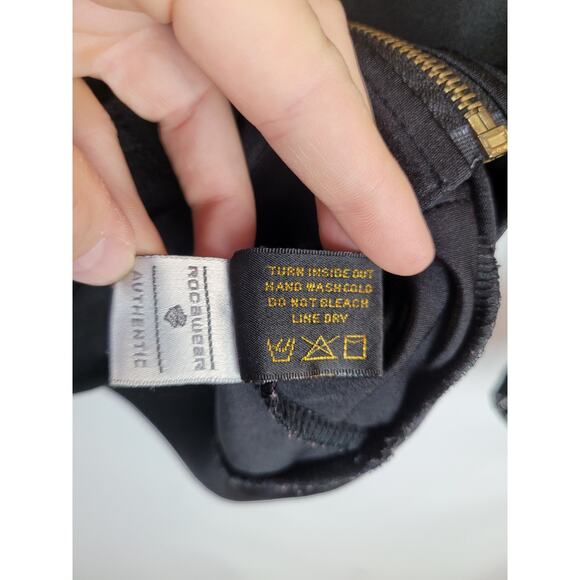 Vintage Rocawear Womens 3/4 Zip Lace Black Hoodie Jacket Size Small - Picture 6 of 11